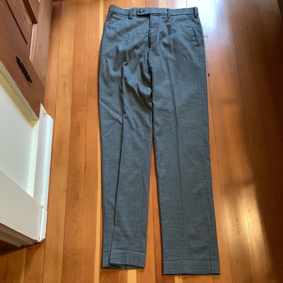 Uniqlo Houndstooth Trousers Grey and Black - Picture 4 of 7